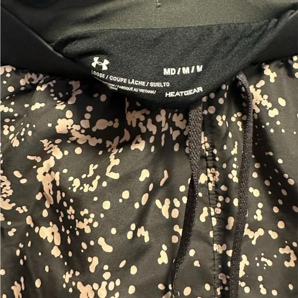 Under Armour black and pink/peach Women's Shorts - Picture 5 of 5